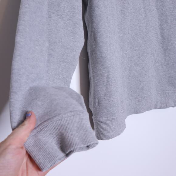 LULULEMON All Yours Crew Sweatshirt Heathered Light Grey Silver Drop Women's 8 - Picture 5 of 9